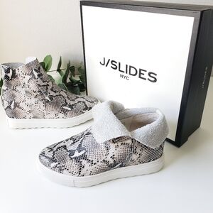 NIB J/Slides Posh snake platform ankle booties